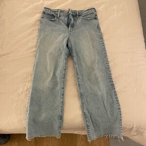 Jcrew Slim Wide-Leg Jean in Coastal Summer wash